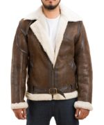 Brown Forest Double Face Shearling Leather Jacket