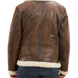 Brown Forest Double Face Shearling Leather Jacket