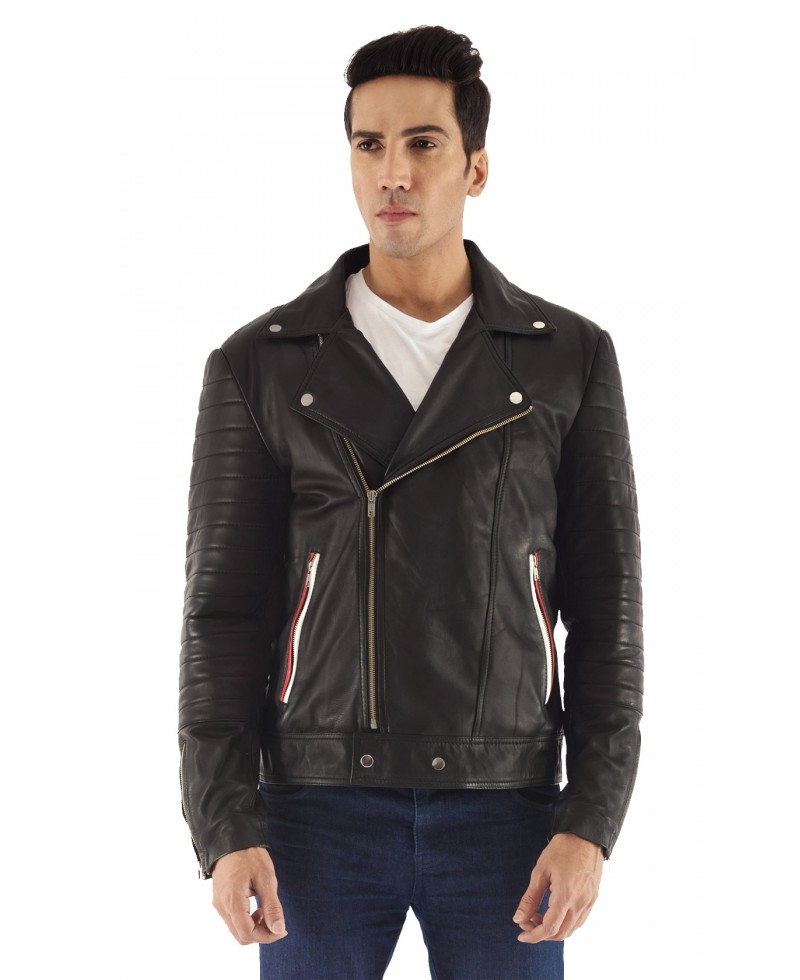 Black Double Rider Leather Jacket