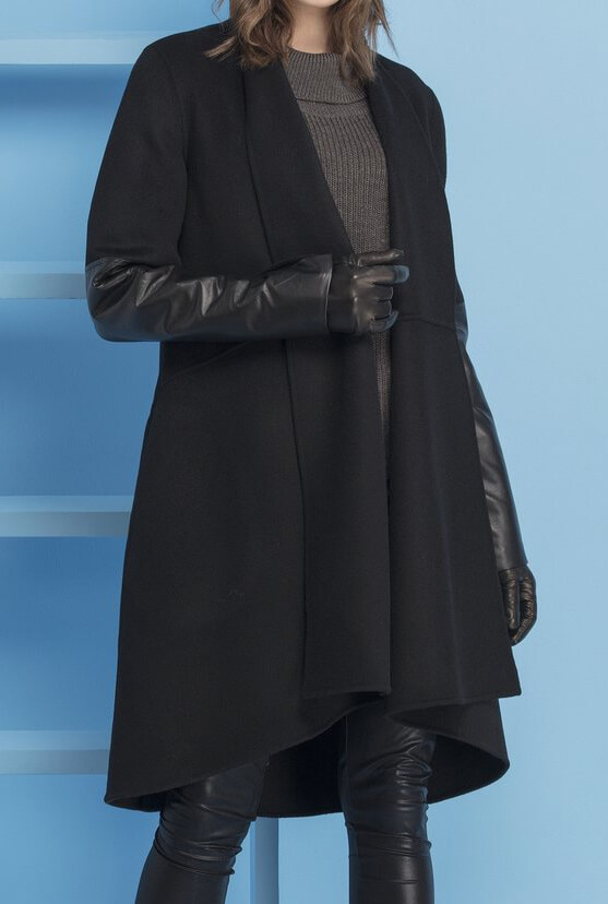 Leather Swing Coat