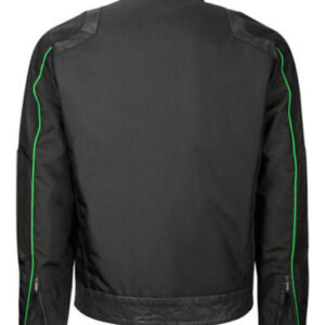 Black Bomber Jacket Water Resistant 1