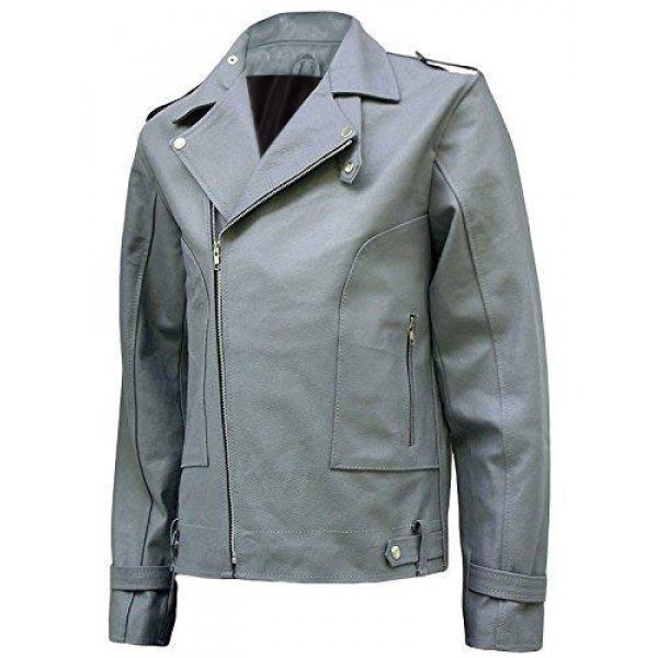 Fashion Grey Leather Jacket for Men - Kito - Maker of Jacket