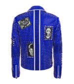 Philipp Plein Full Blue Studded Jackets