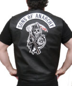 Sons of Anarchy Black Leather Vest