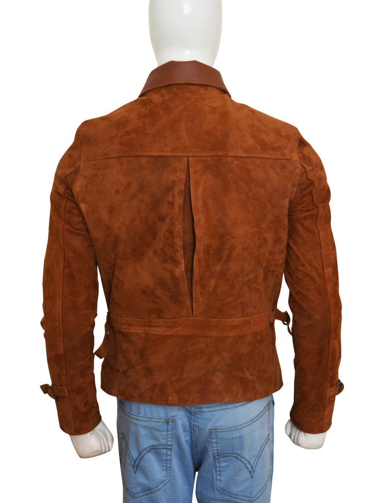 Brad Pitt's Brown Suede Jacket in Allied » BAMF Style