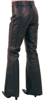 Women's Bell Bottom Lace Up Genuine Leather Back
