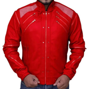 Micheal Jackson Beat It Red Bomber Jacket