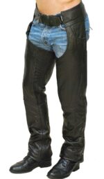 Original Buffalo Leather Chaps Pant Stretch Front