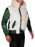 Bold fur coat worn by Vin Diesel at XXX premiere