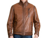 Brad Kroenig Brown Stylish Leather Jacket