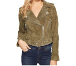 Women's Burnt Sage Color Suede Jacket