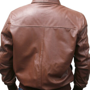 USAF A-2 Light Brown Leather Bomber Jacket