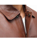 USAF A-2 Light Brown Leather Bomber Jacket