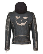 The Killing Joker Suicide Squad Hooded Leather Jacket