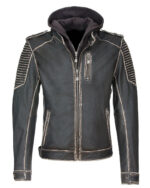 The Killing Joker Suicide Squad Hooded Leather Jacket