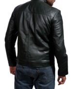 David Beckham Black Quilted Leather Jacket