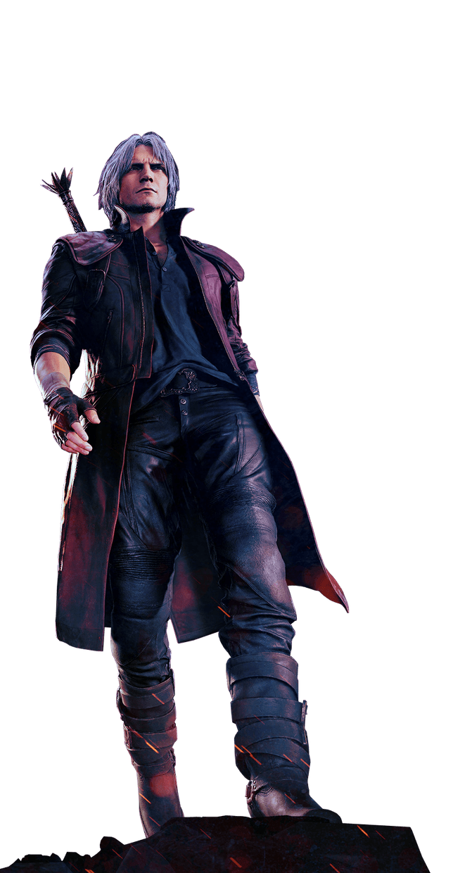 Video Game Devil May Cry 5 Dante Cosplay Hooded Leather Coat