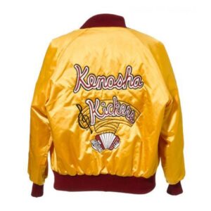 Home Alone Gus Polinski Kenosha Kickers Yellow Satin Jacket