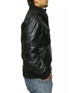 Amigo-Black-Leather-Bomber-Jacket-right arm