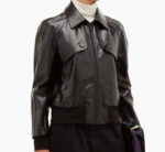 Men Classic Military Leather Jacket