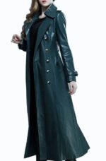 Mysterious Allurement Womens Leather Coat