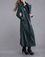 Mysterious Allurement leather coat for women