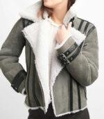 Women's-Grey-B3-Suede-Leather-Bomber-Jacket