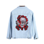 ZOTOONE Big Skull Patch Jacket Iron on Transfer Punk Patches for Clothes Applique Embroidery Rock Cloth Patch Biker