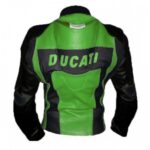 Ducati Corse Black Green Leather Suit