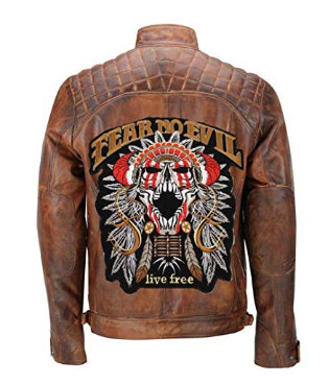 Maker of Jacket Biker Jackets Brown Cafe Racer Leather Tiger