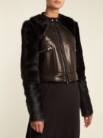 contrast-sleeve-leather-shearling-biker-jacket