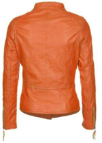 Jemison Leather Sheepskin Buckle Style Jacket back