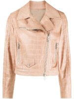 nude-pink-lamb-leather-crocodile-effect-biker-jacket