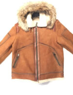 Tobacco Burnish Fox Shearling