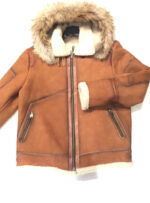 Tobacco Burnish Fox Shearling