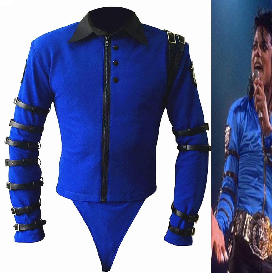 Michael Jackson Bad Tour Punk Badges Jacket