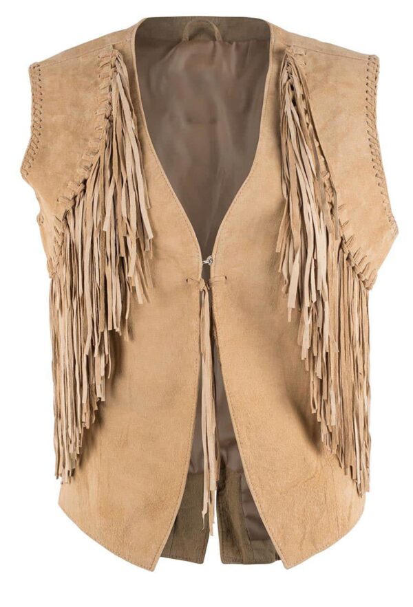 scully-tan-leather-fringe-vest