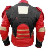 Iron Man Motorcycle Sport Leather Motorbike Racing Leather Jacket