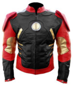Iron Man Motorcycle Sport Leather Motorbike Racing Leather Jacket