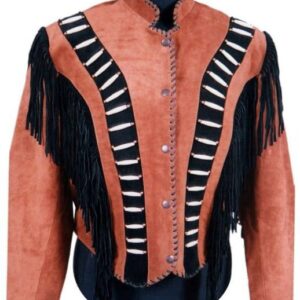 new-native-american-brown-buckskin-suede-leather-black-fringes-jacket