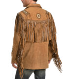 Scully Fringed Suede Leather Coat - Tall