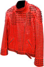 red-vintage-studded-punk-leather-biker-jacket