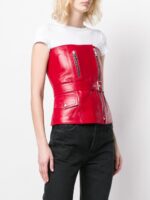 red-zipped-leather-biker-top
