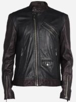 black-brown-leather-biker-jacket