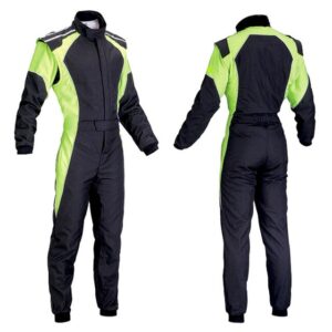 car-one-piece-green-and-black-racing-suit