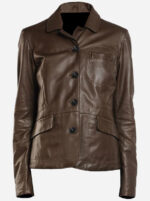 lightweight-4-button-brown-leather-blazer-coat