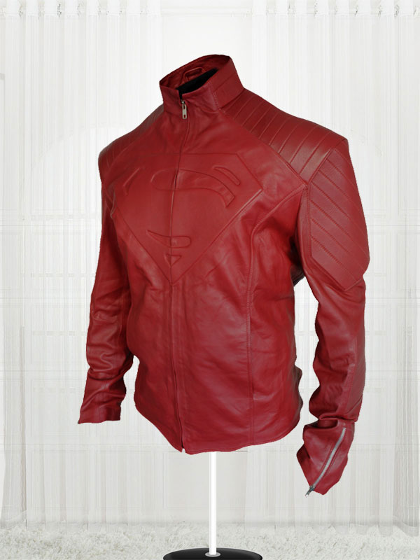 Superman Smallville Clark Kent Black Leather Jacket | 45% Off