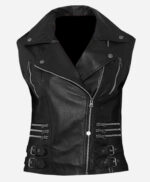 trendy-black-biker-leather-vest