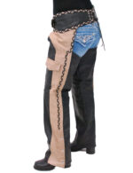 Two Tone Western Chaps With Braid