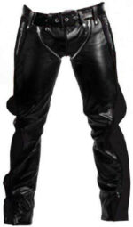 Black Heavy Duty Leather Pant